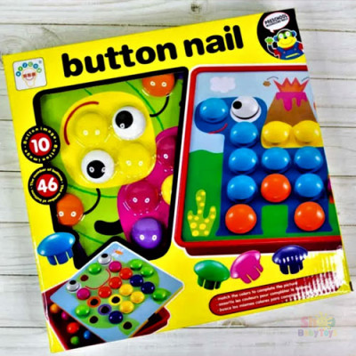Мозаика для малышей Button nail большие кнопки